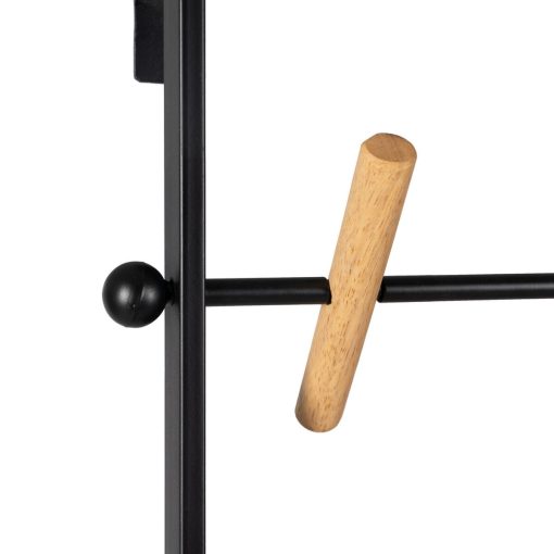 Bengaleiro Preto Ferro 45 x 7 x 150 cm - Image 5