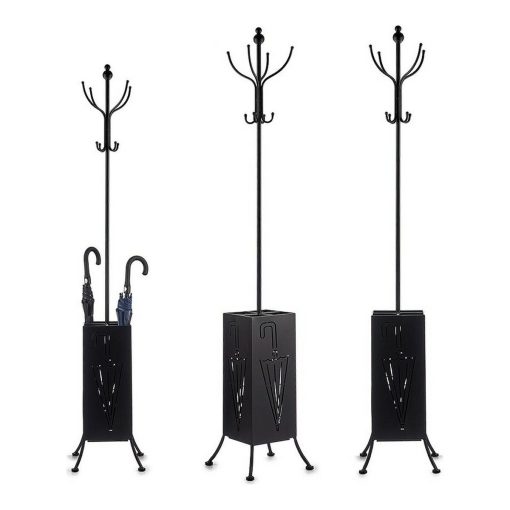Bengaleiro Suporte de guarda-chuva Preto Metal (34 x 188 x 34 cm) - Image 2