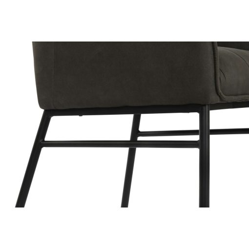 Cadeira Preto Catanho escuro Cinzento escuro 60 x 60 x 84 cm - Image 4