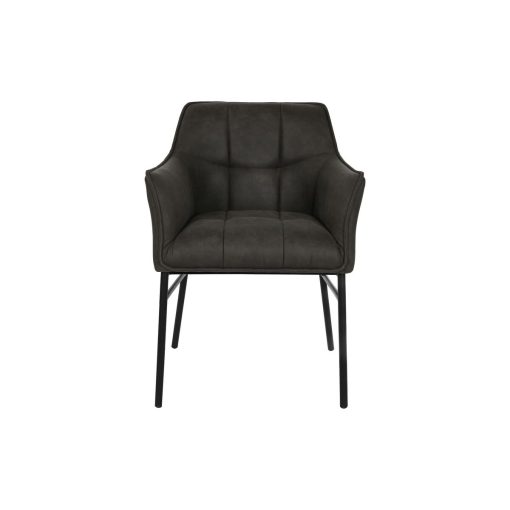 Cadeira Preto Catanho escuro Cinzento escuro 60 x 60 x 84 cm - Image 5