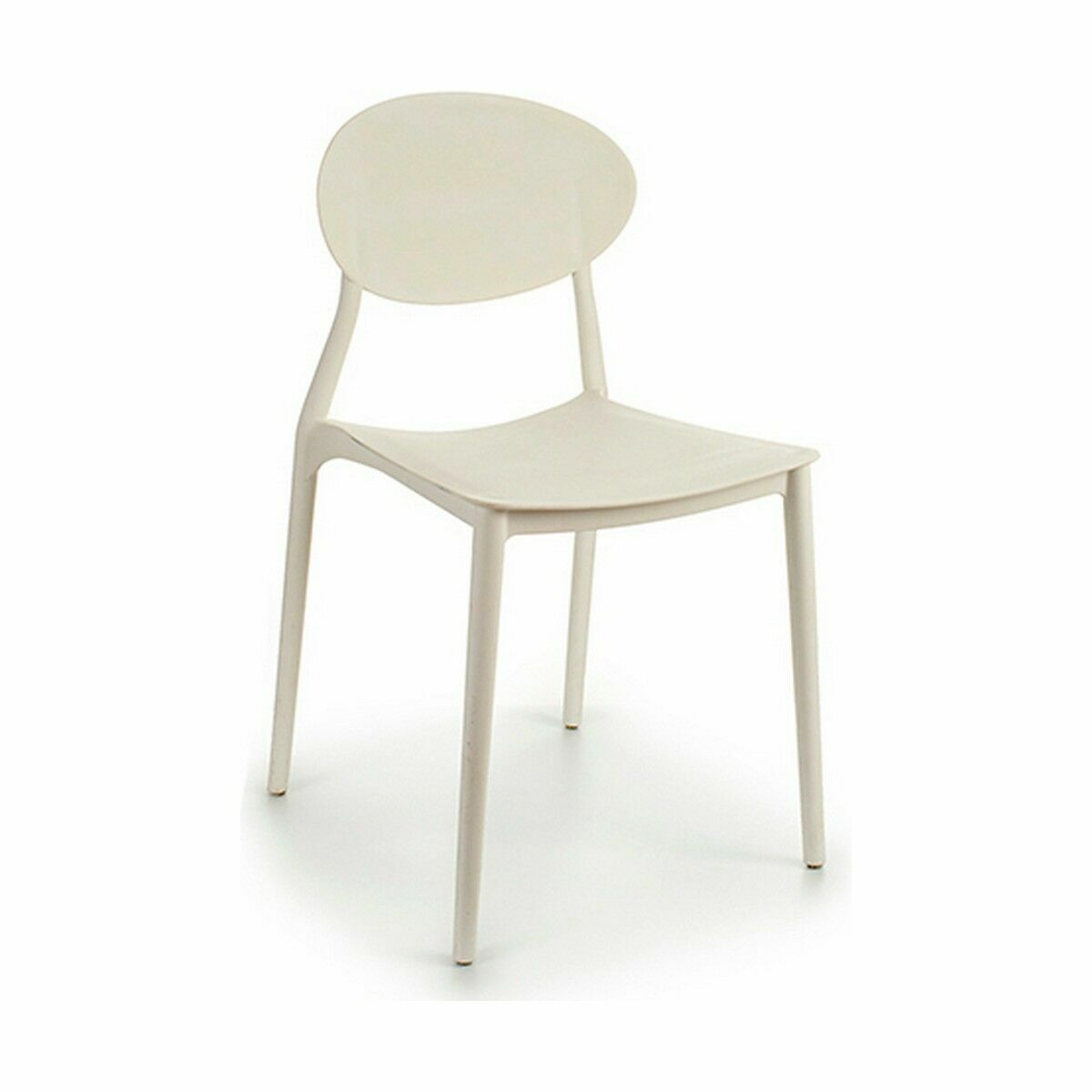 Cadeira de Sala de Jantar Branco Plástico 41 x 81 x 49 cm (4 Unidades) - Image 2