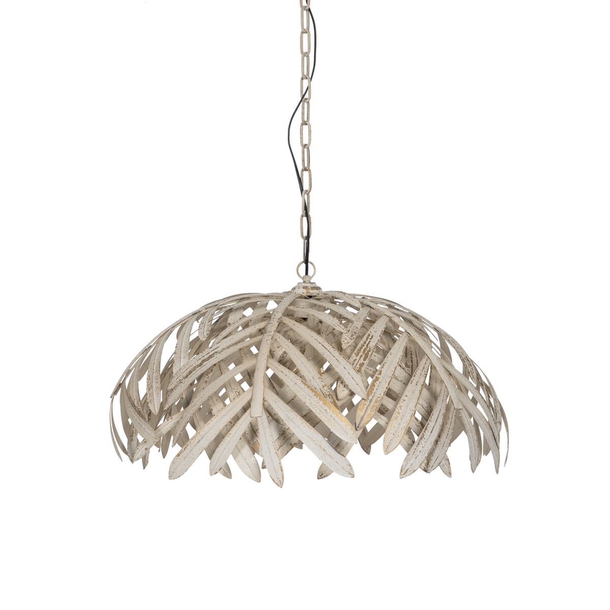 Candeeiro de teto Branco Metal Folhas 220-240 V 75 x 75 x 40 cm