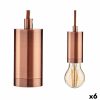 Candeeiro de teto Bronze Metal 60 W 9