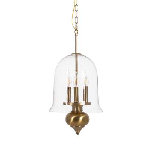 Candeeiro de teto Dourado Cristal Ferro 220-240 V 33 x 33 x 54 cm