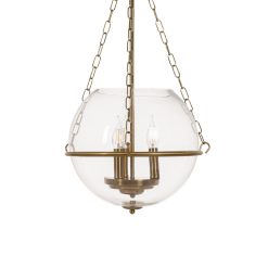 Candeeiro de teto Dourado Cristal Ferro 220-240 V 35 x 35 x 70 cm