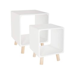 Conjunto de 2 mesas Nordic Madeira MDF