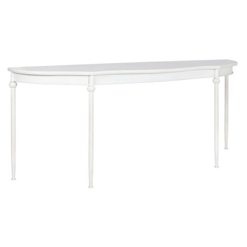 Consola Amarelo Branco Metal 196 x 44 x 81 cm