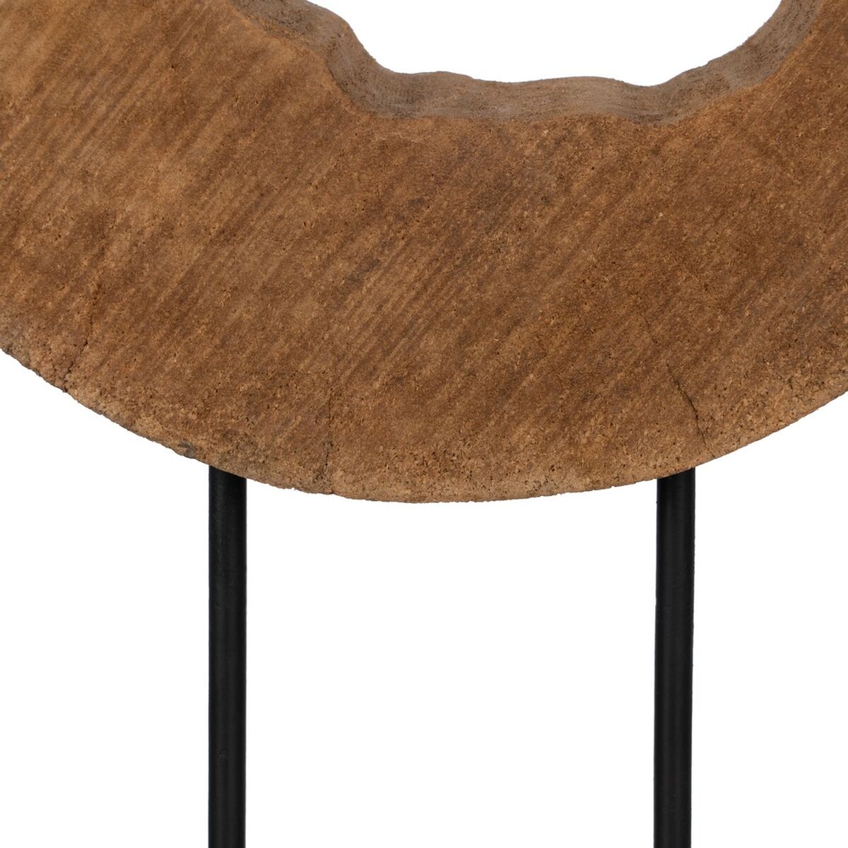 Escultura Bege Madeira de mangueira 31,5 x 9 x 47,5 cm - Image 6