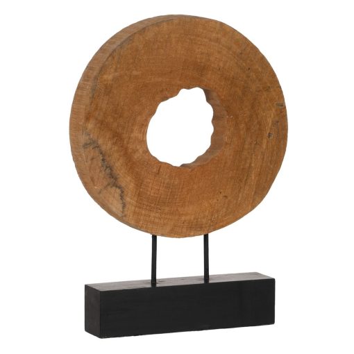 Escultura Bege Madeira de mangueira 38 x 8 x 52 cm - Image 3