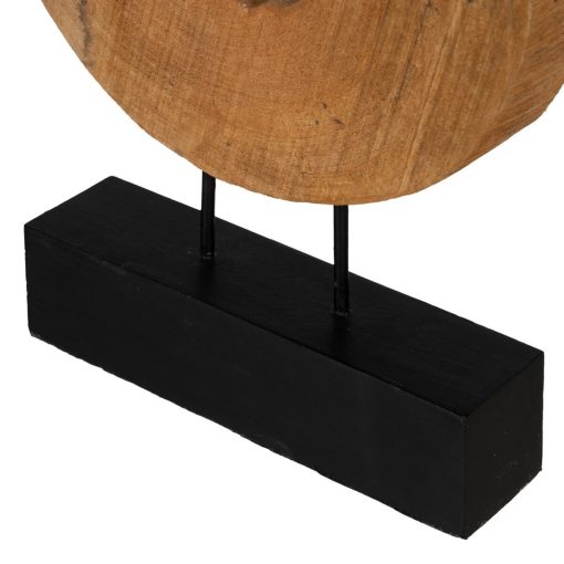 Escultura Bege Madeira de mangueira 38 x 8 x 52 cm - Image 7