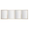 Espelho de parede Branco Castanho Bege Cinzento Cristal poliestireno 66 x 2 x 92 cm (4 Unidades)