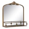Espelho de parede Dourado Cristal Ferro 54 x 16