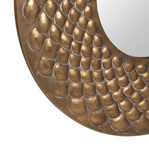 Espelho de parede Dourado Cristal Ferro 81 x 3 x 81 cm - Image 4