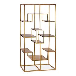 Estantes BIG-S3605004 Dourado Metal 45 x 200 x 100 cm