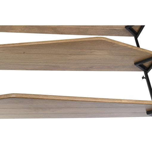 Estantes Preto Natural Metal Madeira de mangueira 150 x 40 x 181 cm - Image 2