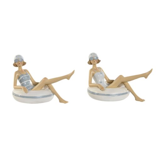 Figura Decorativa Branco Azul celeste Mediterrâneo 17