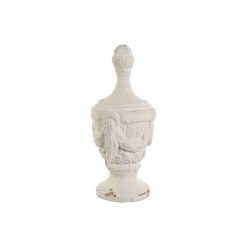 Figura Decorativa Branco Decapé 23 x 23 x 51 cm