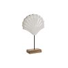 Figura Decorativa Branco Natural Concha Mediterrâneo 17 x 5 x 29 cm