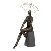 Figura Decorativa Cobre Mulher 25 x 17