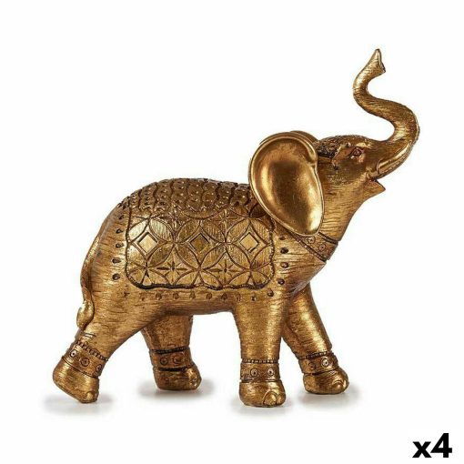 Figura Decorativa Elefante Dourado 27