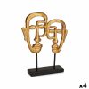 Figura Decorativa Face Dourado 27 x 32
