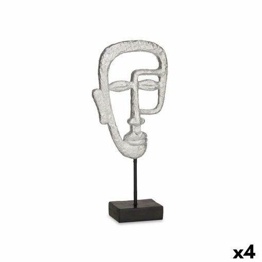 Figura Decorativa Face Prateado 19