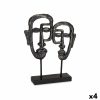 Figura Decorativa Face Preto 27 x 32