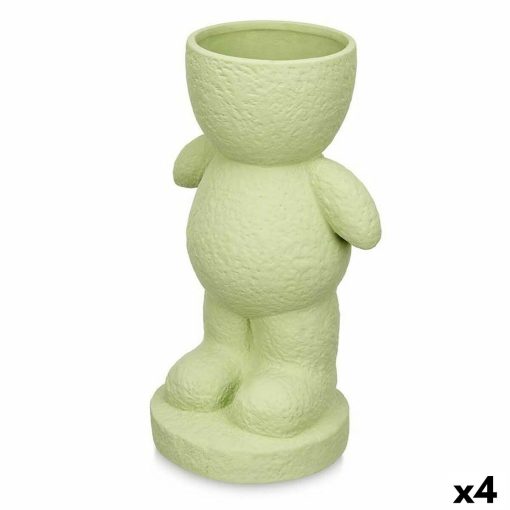 Figura Decorativa Laranja 19 x 31 x 15 cm Vaso (4 Unidades)