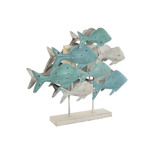 Figura Decorativa Mediterrâneo Peixes 60 x 15 x 53 cm