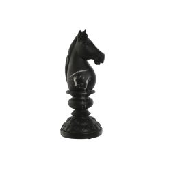 Figura Decorativa Preto Cavalo 13 x 13 x 33 cm