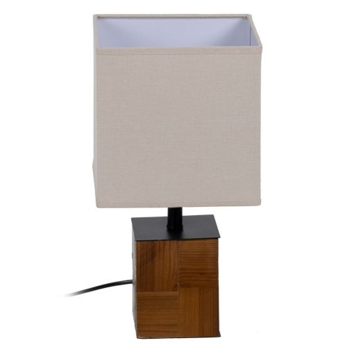 Lâmpada de mesa Castanho Creme 60 W 220-240 V 20 x 20 x 40 cm