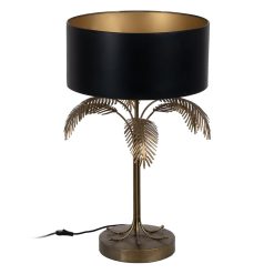 Lâmpada de mesa Preto Dourado 220 -240 V 45 x 45 x 76 cm