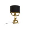 Lâmpada de mesa Preto Dourado Resina 50 W 220 V 31 x 28 x 50 cm (2 Unidades)