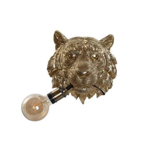 Luminária de parede Dourado Resina 50 W Colonial Tigre 220 V 27