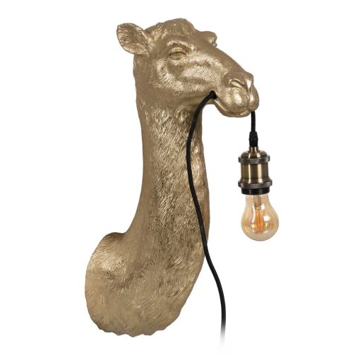 Luz de Parede Dourado Resina A 12