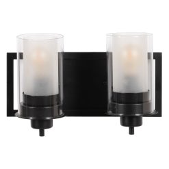 Luz de Parede Preto Cristal Ferro A 220-240 V 36 x 17 x 21 cm