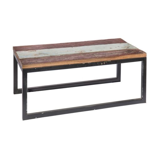 Mesa de Centro Calypso Castanho Madeira Ferro 90 x 50 x 38 cm