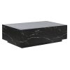 Mesa de Centro Preto Madeira MDF 120 x 60 x 35 cm