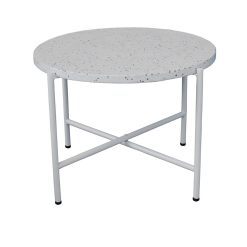 Mesa de apoio Terrazzo Branco 60 x 60 x 45 cm