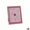 Moldura de Fotos Cristal Cor de Rosa Plástico (6 Unidades) (2 x 26 x 21 cm)