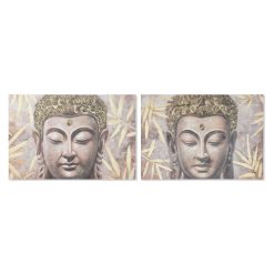 Pintura Buda Oriental 120 x 3 x 80 cm (2 Unidades)