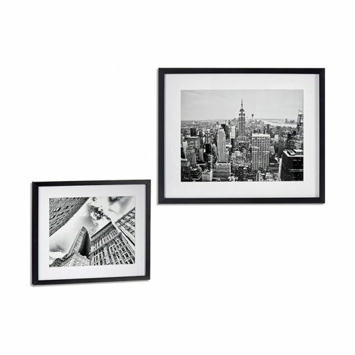 Pintura Edifício Madeira Vidro 43 x 3 x 53 cm (6 Unidades) - Image 2