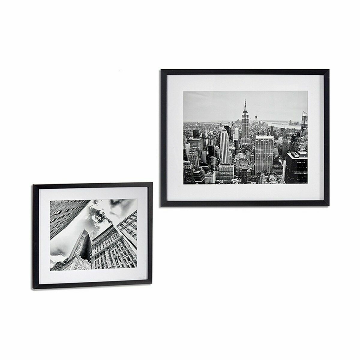 Pintura Edifício Madeira Vidro 43 x 3 x 53 cm (6 Unidades) - Image 2