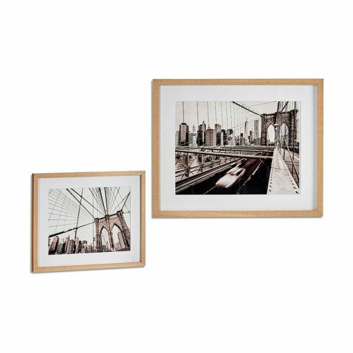 Pintura Madeira Vidro 43 x 3 x 53 cm (6 Unidades) - Image 2