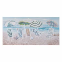 Pintura Tela Praia 120 x 3