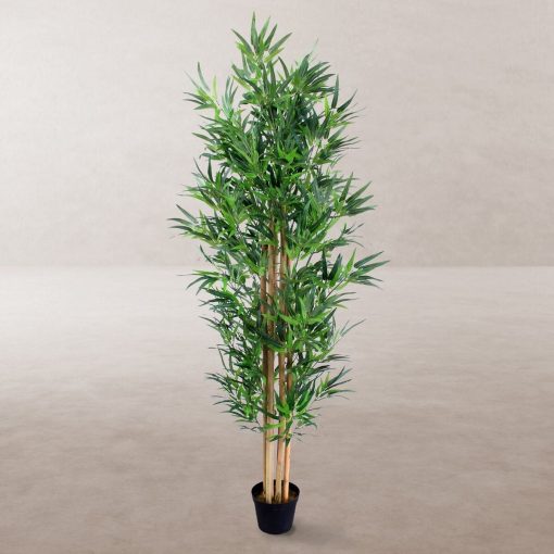 Planta Decorativa Cimento Tecido Bambu 210 cm - Image 2