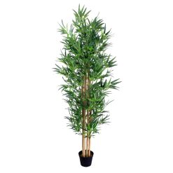 Planta Decorativa Cimento Tecido Bambu 210 cm