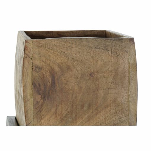 Plantador Castanho Preto Multicolor Madeira Metal Moderno 40 x 40 x 120 cm 40 x 40 x 138 cm - Image 2
