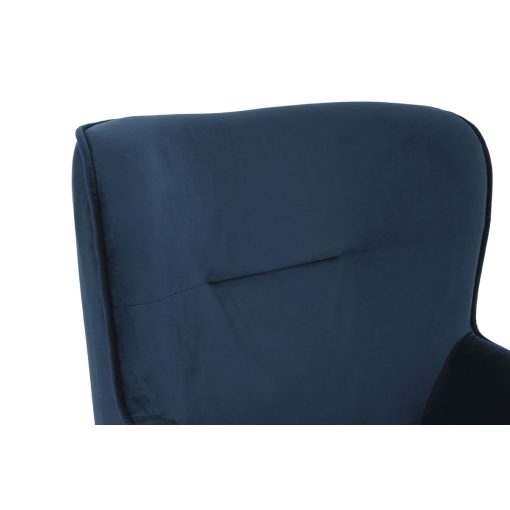 Poltrona Azul Preto Metal 68 x 76 x 90 cm - Image 6