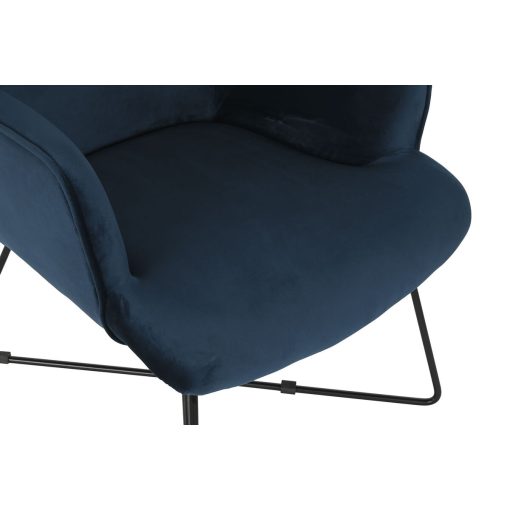 Poltrona Azul Preto Metal 68 x 76 x 90 cm - Image 7